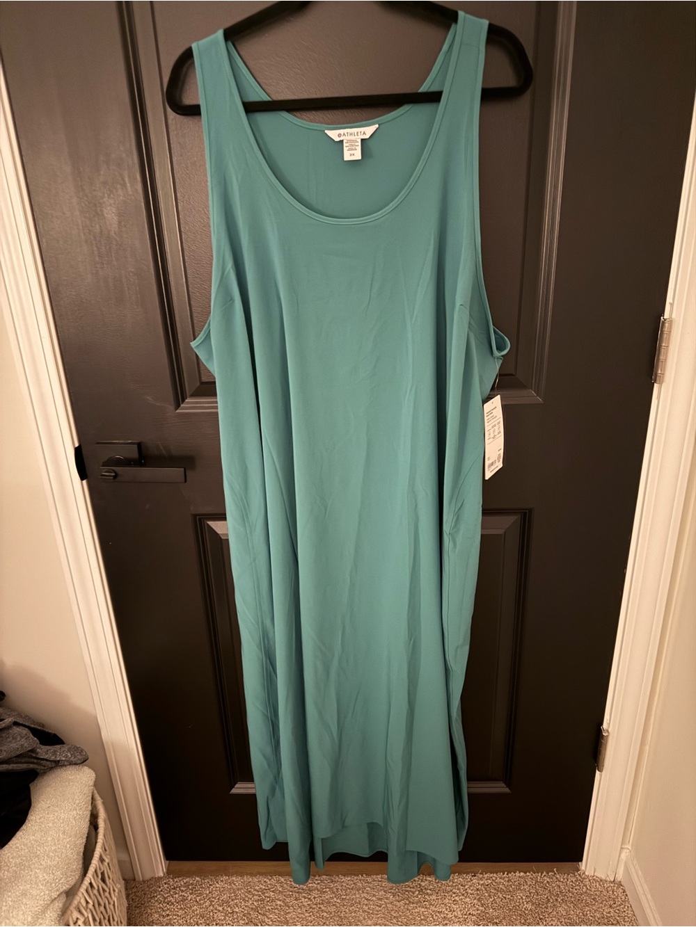 Athleta Casual Sleeveless Maxi Dress in Teal